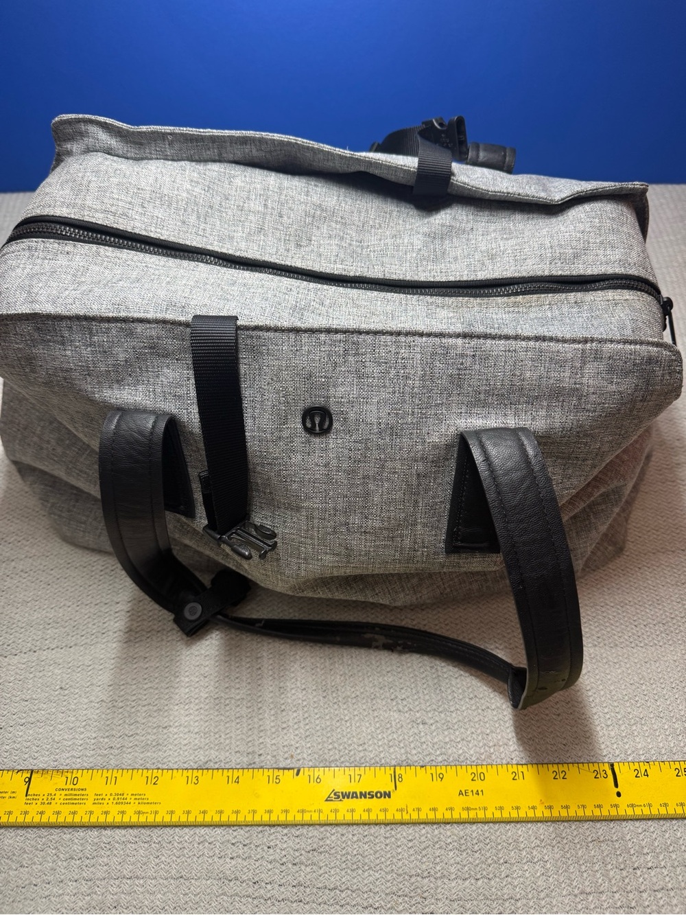 lululemon athletica Light Gray Duffel Tote